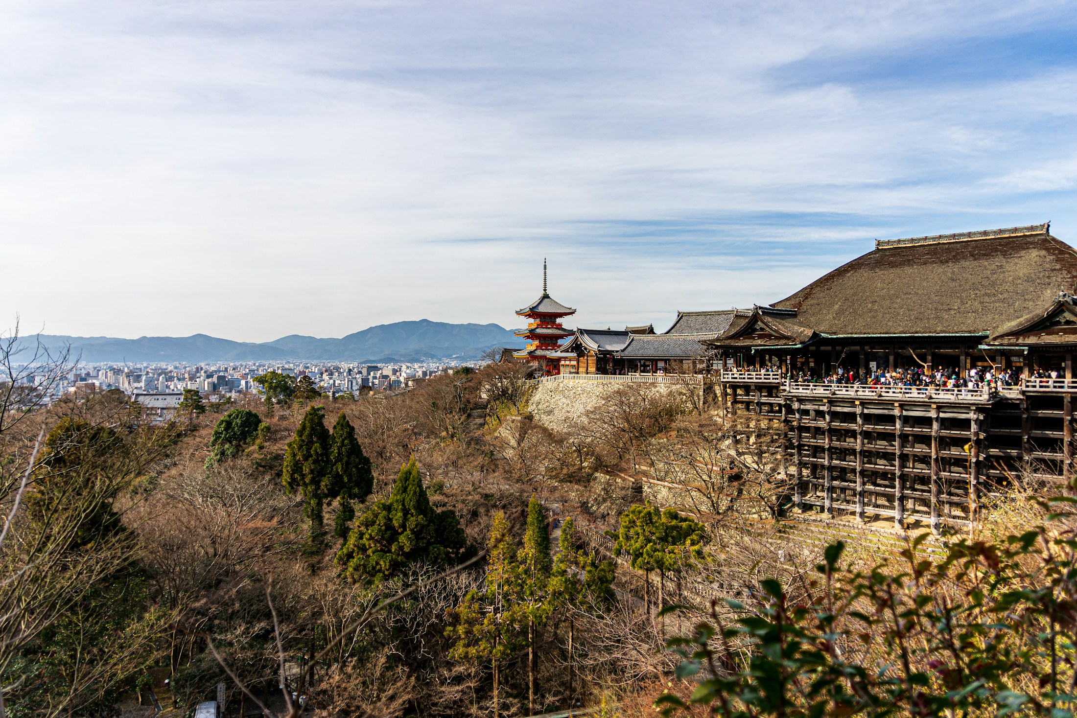 Kiyomizu-dera temple overlooking Kyoto